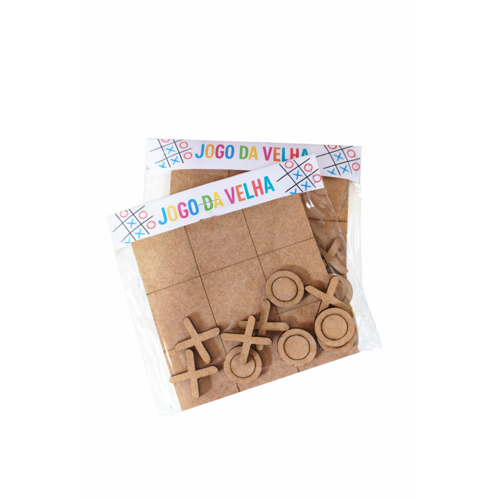 Kit Jogo da Velha 10cm em MDF Cru, Brinquedos, Lembrancinhas em Oferta na Shopee