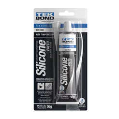 Silicone Acético Preto Alta Temperatura 50g TEKBOND