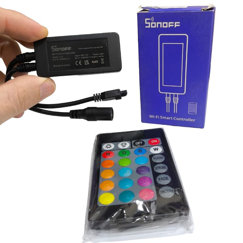 Controladora Fita LED RGB Sonoff L2 Wi-Fi Inteligente - Alexa e Google Home