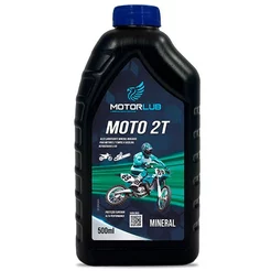 Óleo Mineral 2T 500 ml Motorlub Óleo moto e rossadeira