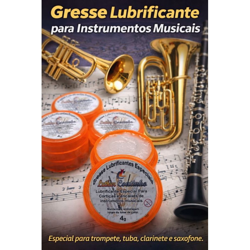 Grease Graxa Lubrificante Cortiça, Curvas,  Pompas  e Encaixe do Tudel 4g