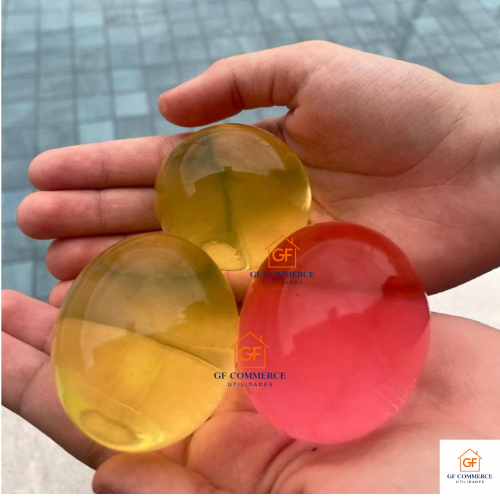 100 Bolinhas Orbeez GRANDES Gel Festa Cresce na Água Decoração Vaso Planta Lembrancinha de Aniversário Festa