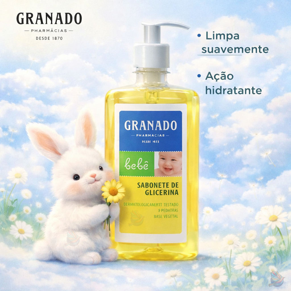 Sabonete Líquido de Glicerina Granado Bebê Tradicional 250ml e 500ml em Oferta na Shopee