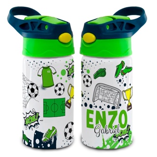 Garrafa Squeeze Alumínio Infantil 500ml Personalizada Personagens com Nome - Vários Modelos em Oferta na Shopee