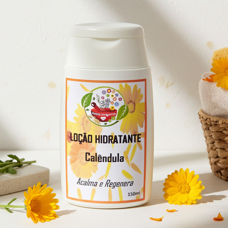 Loção Hidratante Orgânica Calêndua ou Aloe Vera 150ml