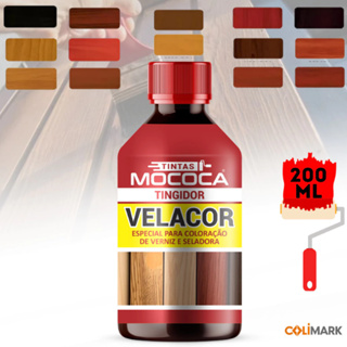Velacor Tingidor para Verniz e Seladora 200ml – Corante Concentrado para Madeira em Oferta na Shopee