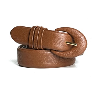 Cinto Feminino em Couro Legítimo Fivela Encapada Meia Lua Luana Largura 3 cm Elegante Resistente em Oferta na Shopee