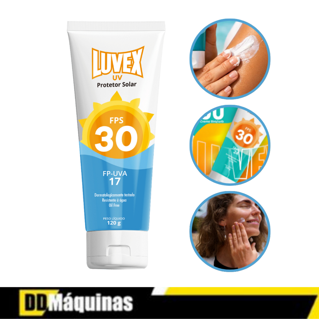 Protetor Solar 120g Uv Fator 30 Uva 17 Luvex