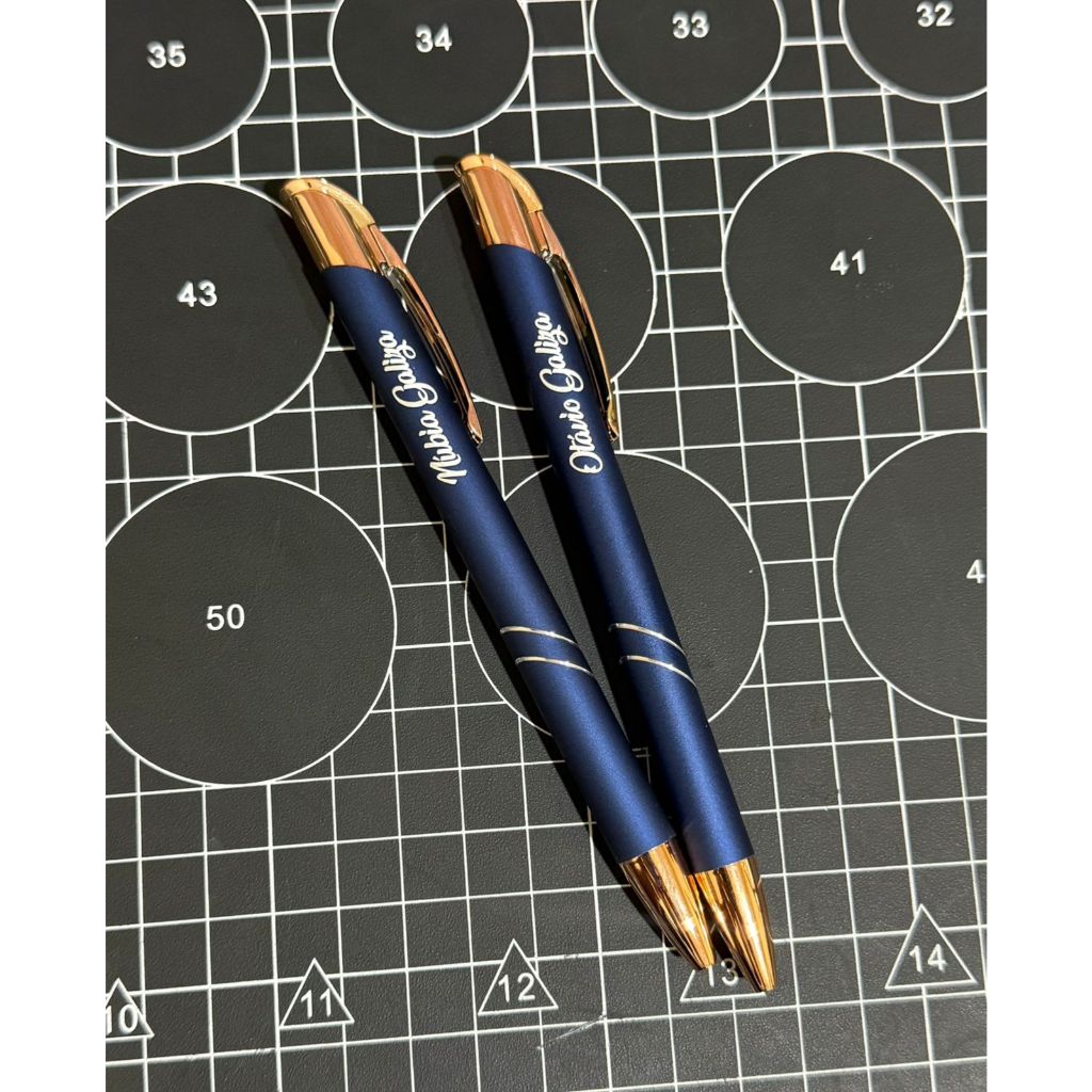 2/3/4/5/6 Canetas metálicas, Personalizada, ícone, logo, nome... carga esferográfica azul 1.0mm