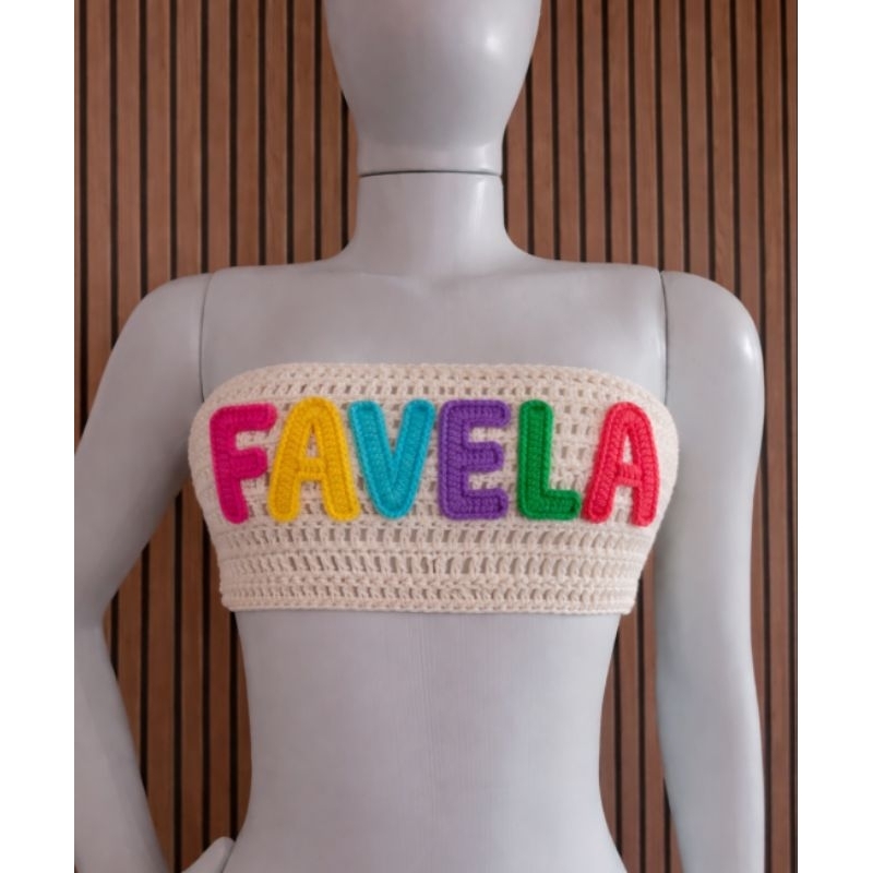 Cropped Crochet Tube Top: Onde Comprar | BuscaProdutos