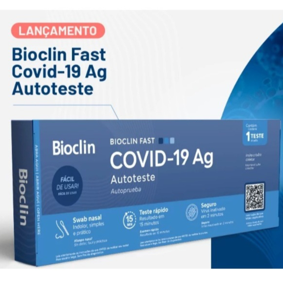 Autoteste COVID-19 Ag com 1 teste Bioclin