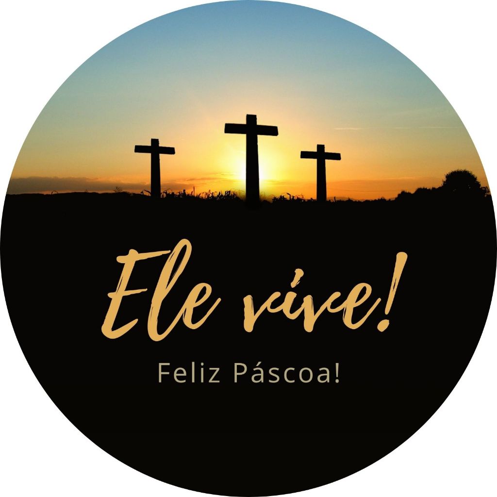 Capa de Painel Redondo: Páscoa - Helanca, com elástico em Oferta na Shopee