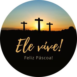 Capa de Painel Redondo: Páscoa - Helanca, com elástico em Oferta na Shopee