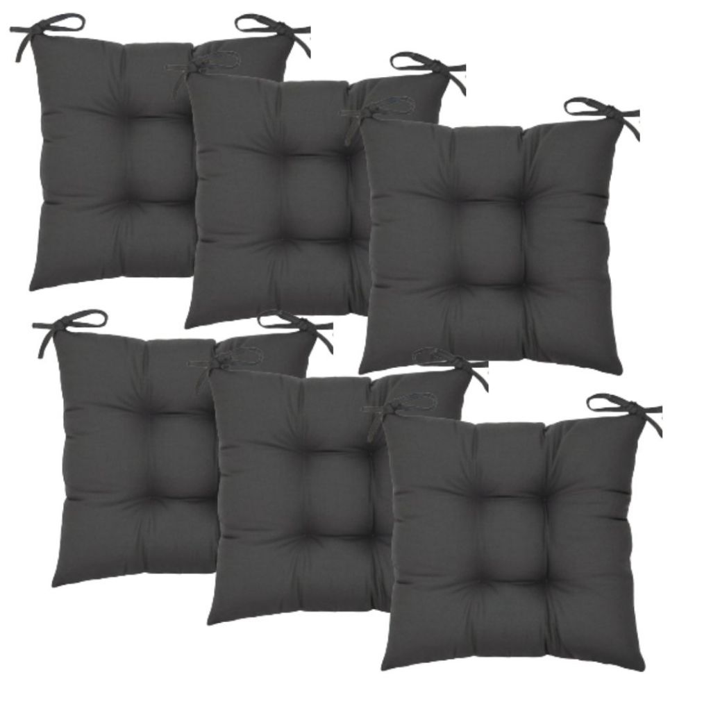 Kit 6 Almofadas Futon Assento De Cadeira - Almofada Tamanho 40x40 cm Macio decorativa
