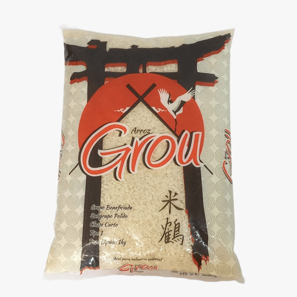 Arroz Grão Curto Grou 1Kg Tipo 1 Arroz Japonês