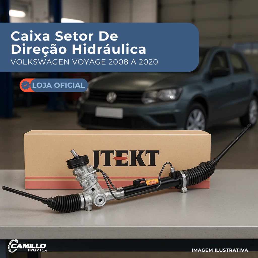 Caixa Setor Direção Hidráulica Jtekt Original Volkswagen Gol Voyage Saveiro G5 G6 G7 G8 2008 A 2020 em Oferta na Shopee