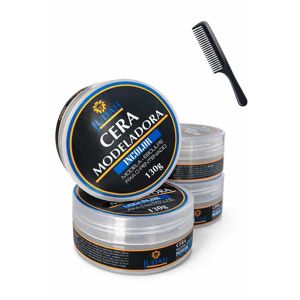 Pomada modeladora Incolor Judah 130G Fixador de penteado