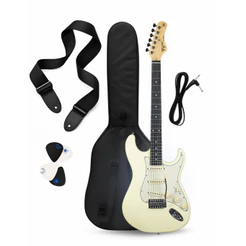 Kit Guitarra Tagima 3s Escala Escura Escudo Awh Tg500 Owh Stratocaster 6 Cordas