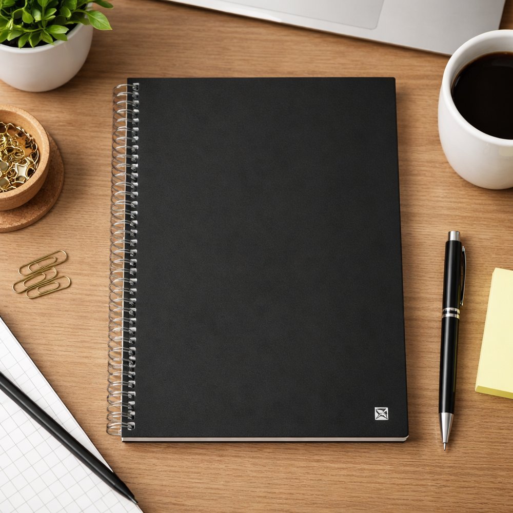 Caderno Escolar Universitario 1 10 15 20 Materias Cheio Resistente Preto em Oferta na Shopee