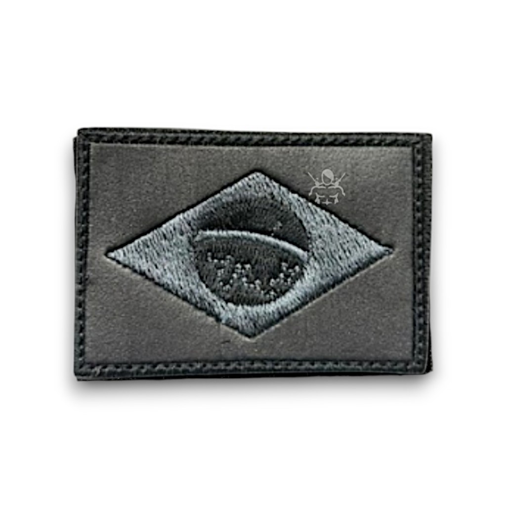Patch de Mochila ou Gandola da Bandeira do Brasil em Bordado Emborrachado ou 100% Bordado