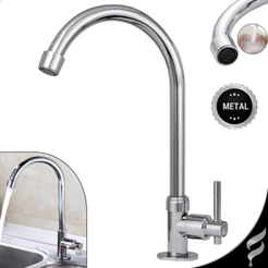 Torneira Pia Banheiro Lavatório Metal Baixa Mesa Bancada Bica Móvel 360° Luxo 1/4 Volta Cromada