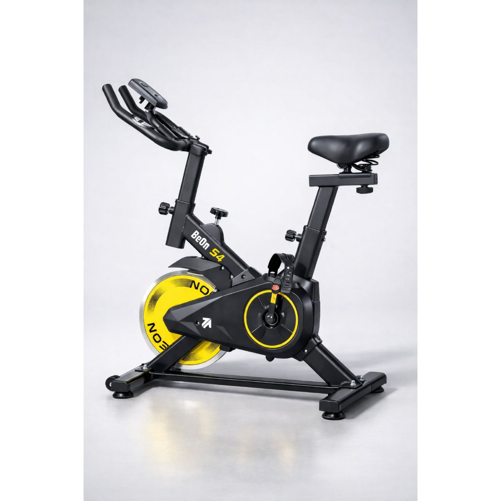 BICICLETA ERGOMÉTRICA SPINNING BIKE FITNESS S4 BEON AMARELO · foto 2