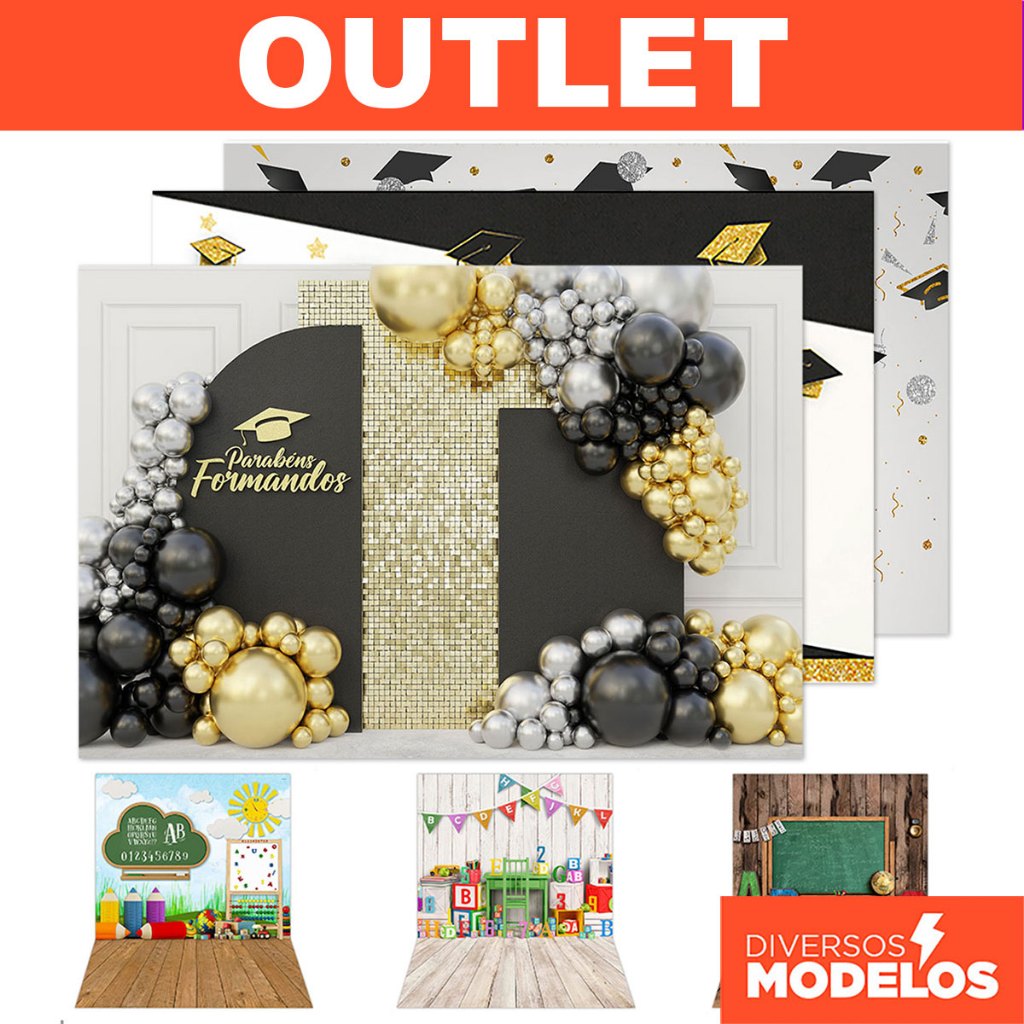 Painel Fundo Fotográfico Escolar Tecido Queima Estoque 150x220 em Oferta na Shopee