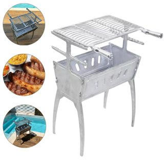 Churrasqueira Portátil Desmontável 81cm Alumínio Puro Fundido + Grelha Excelente Qualidade. em Oferta na Shopee