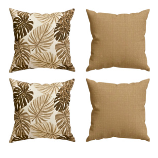 4 Capas Almofadas Decorativas 50x50 Luxo Moderna 50x50 Sem Refil Com Ziper Invisivel Envio Full em Oferta na Shopee