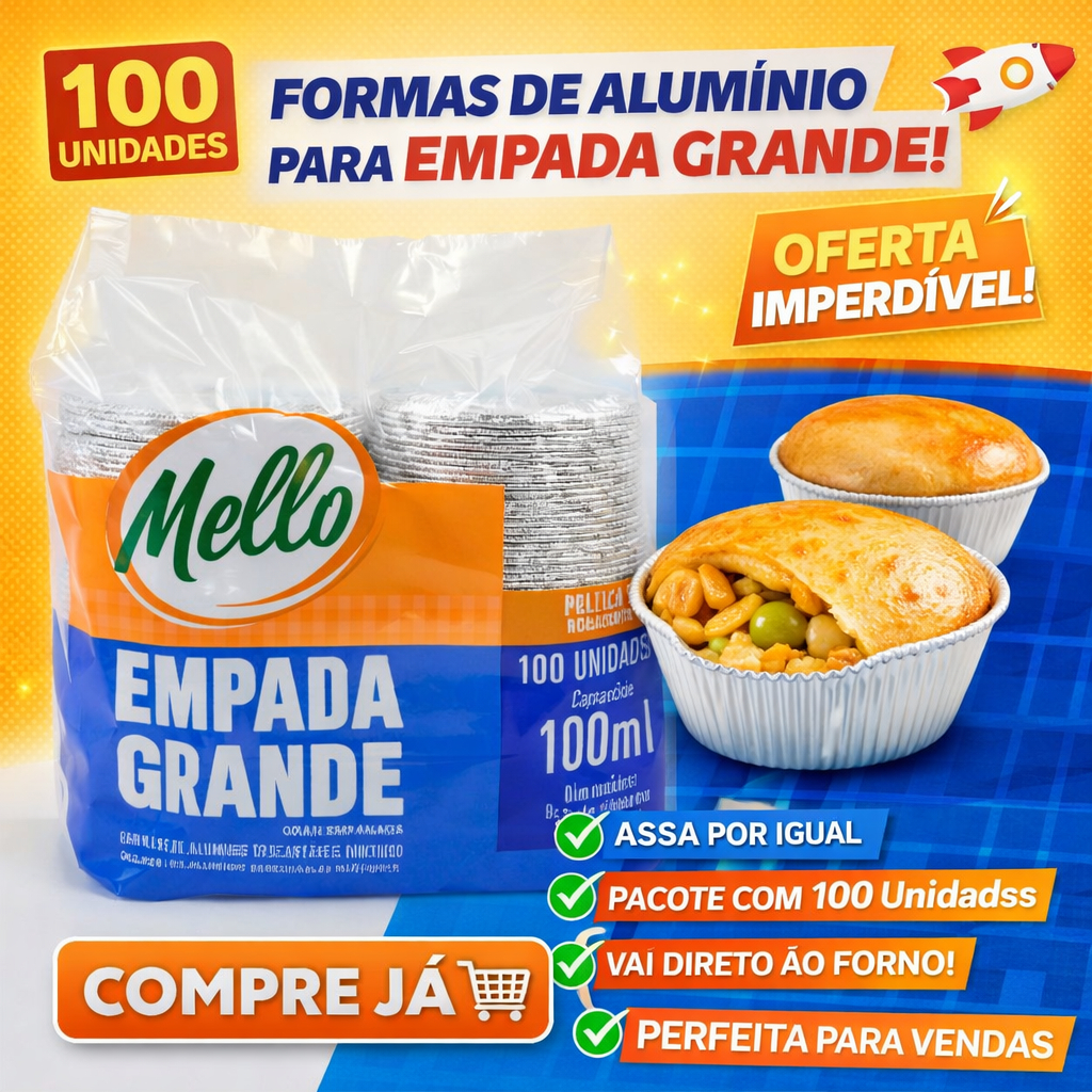 FORMA DE EMPADA GRANDE 100ML em Oferta na Shopee