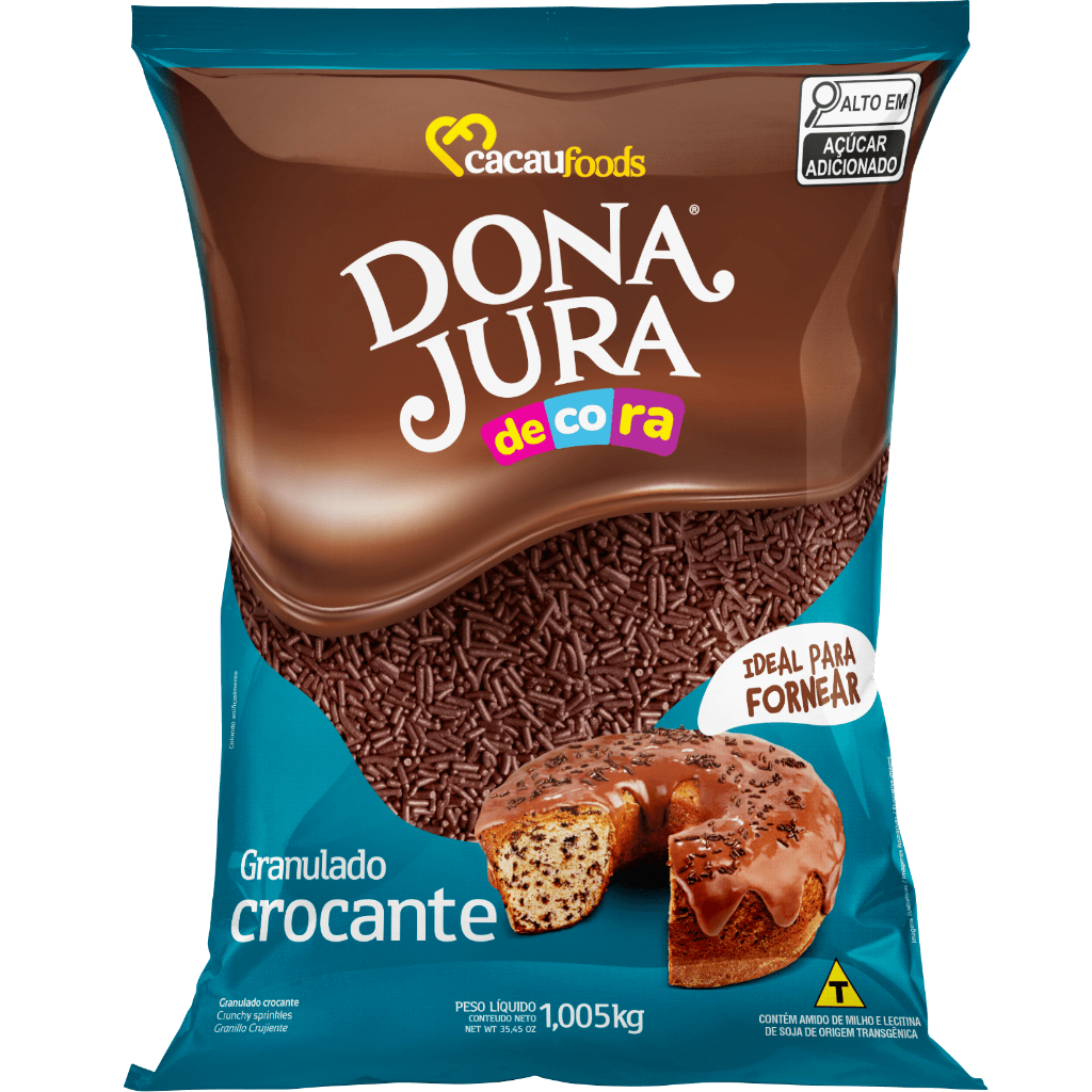 GRANULADO CROCANTE 1,005KG FORNEÁVEL- DONA JURA