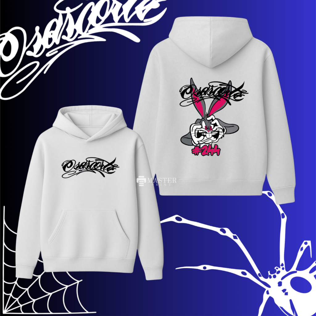 Moletom Blusa de Frio Osascorte Coelho Bravo 59d 244 Motoqueiro Raivoso Grau Casaco Agasalho