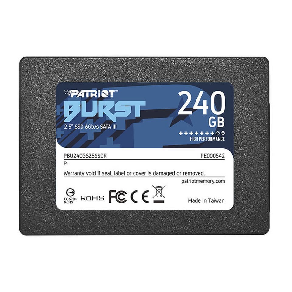 Patriot Burst Elite 240GB SATA III SSD - Velocidade Alta e Compatibilidade Versátil