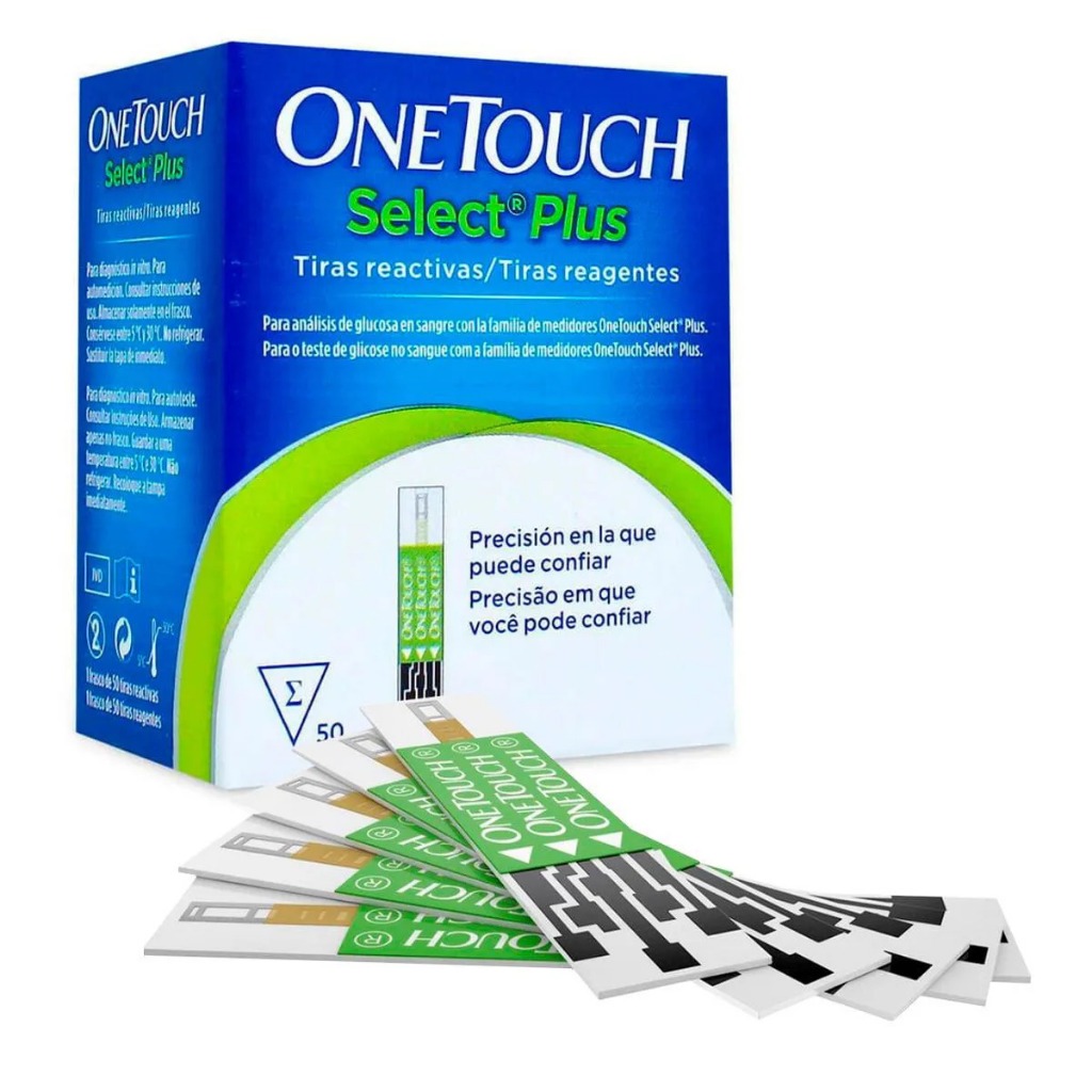 Tiras Reagentes One Touch Select Plus - 50 unidades