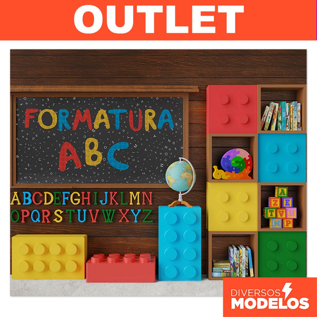 Fundo Fotográfico Escolar Tecido Gigante OUTLET Queima Estoque 300x250 em Oferta na Shopee
