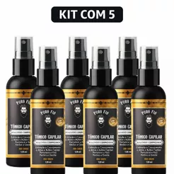 Kit 5 X Tônico Capilar Pro Barber Spray 120ml Crescimento Barba Cabelo Rápido Envio Imediato