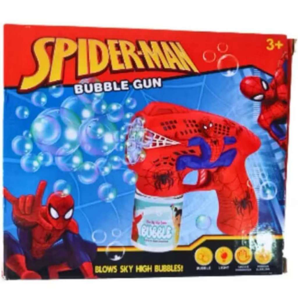 Lançador de Bolhas de Sabão do Homem-Aranha em Oferta na Shopee