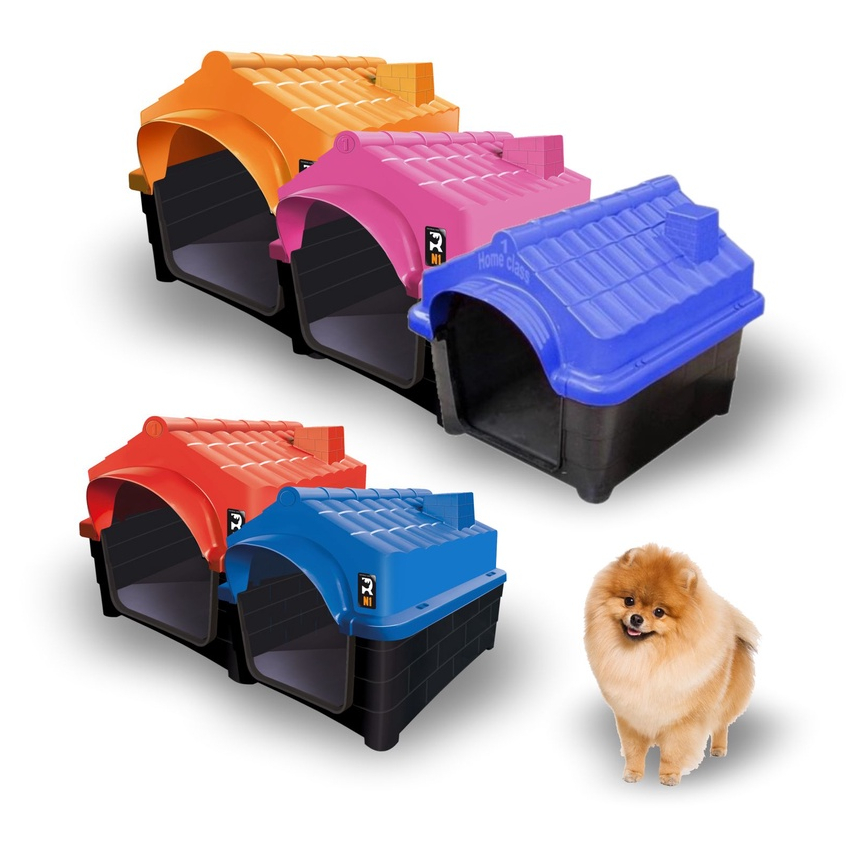 Casinha Plástica Home Class N2 Raças Minis e Pequenas Para Cães Mec Pet Super Resistente em Oferta na Shopee