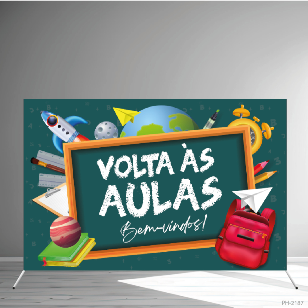 Painel Fotográfico Fundo Fotos Festa Bem Vindos Feliz Volta às Aulas 2,2X1,5 em Oferta na Shopee