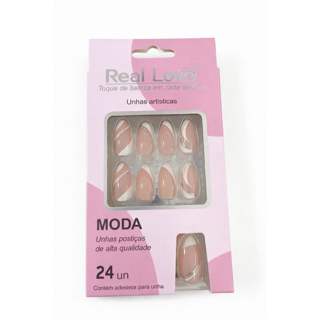 Unha Postiça Decorada CR - Real Love