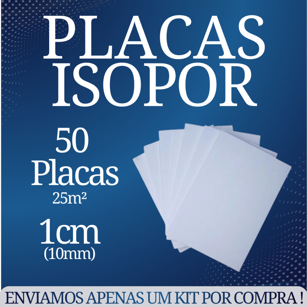 Kit Placas de Isopor Para Forro Teto F1 1000x500x10mm (1cm ) Antichamas Isolamento Termico Acustico em Oferta na Shopee