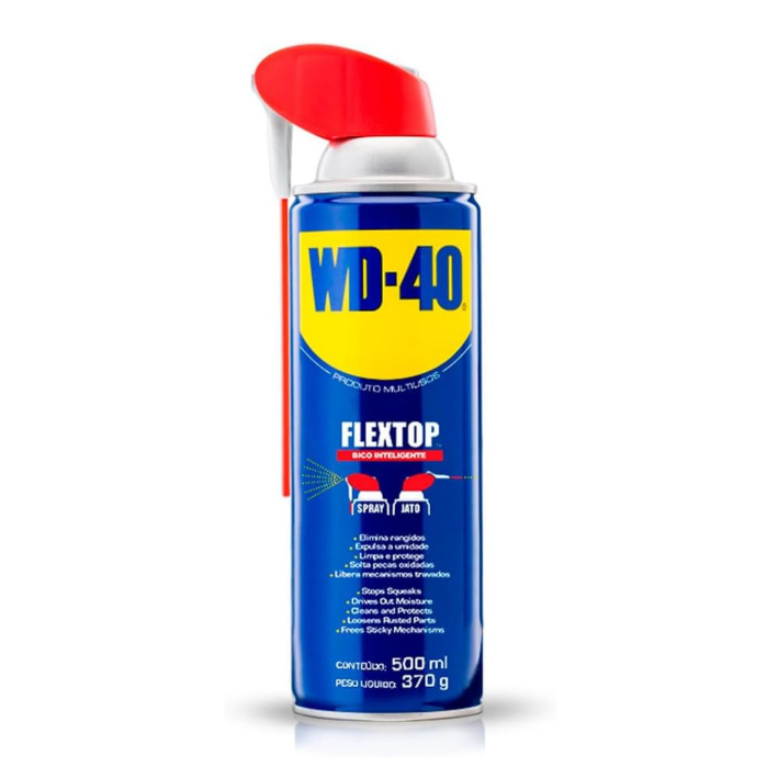 WD-40 Spray Desengripante Lubrificante 500ml com Bico Articulado