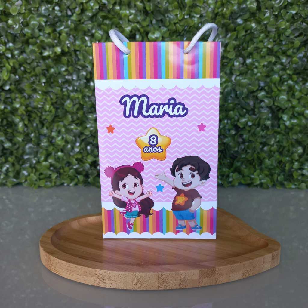 KIT SACOLINHA PERSONALIZADA P MARIA CLARA E JP