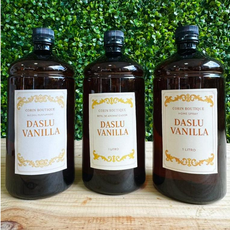 Kit 03 Itens Daslu Vanilla Casa Perfumada – 1L – Toques de Baunilha
