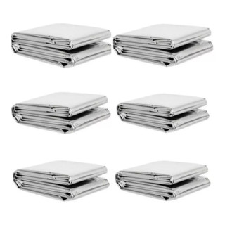 Kit Cobertor  Alumínio  Térmico Camping Manta Termica Acampamento Montanha  Aluminizado Acampar