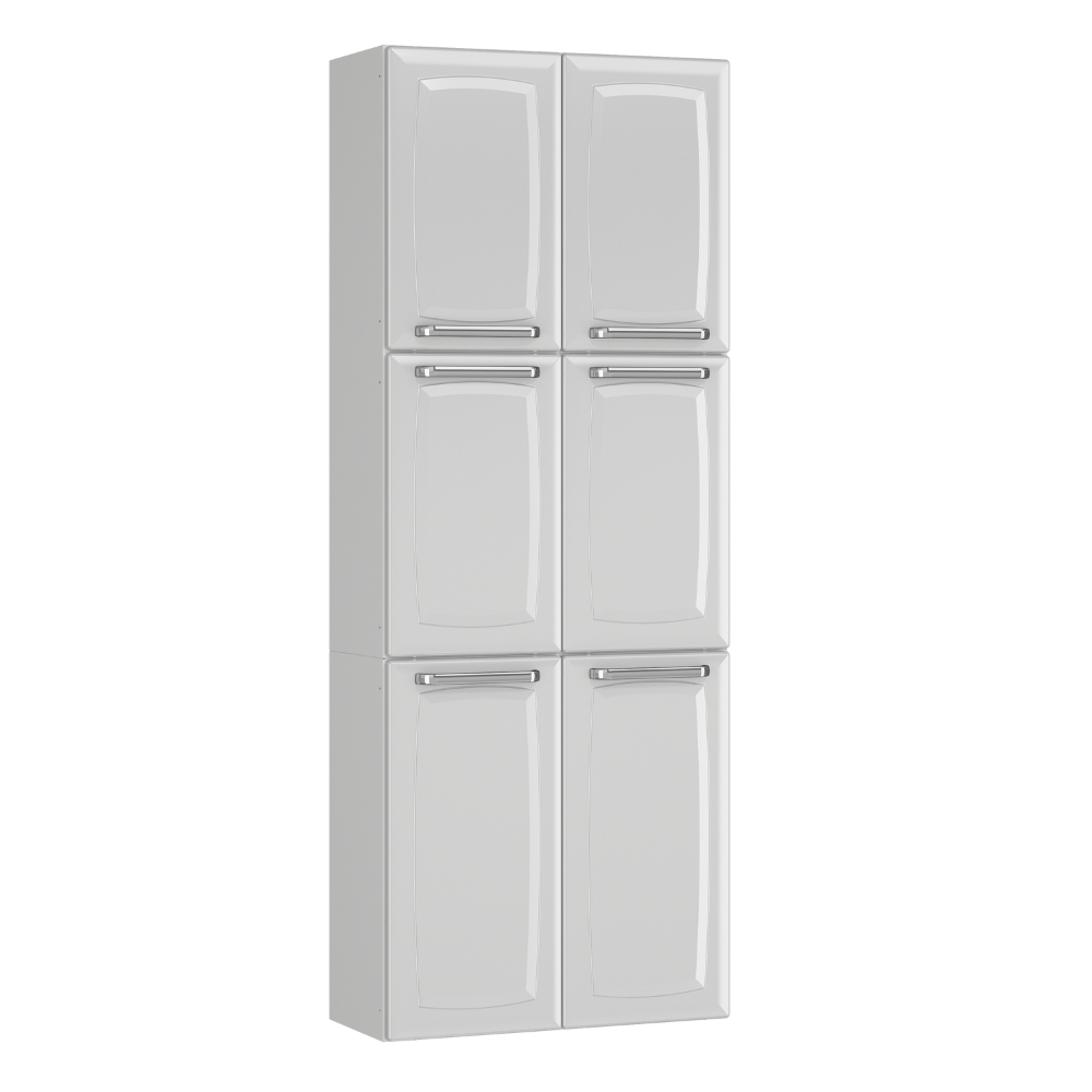 Paneleiro de Cozinha Alto Itatiaia Luce Branco 6 Portas