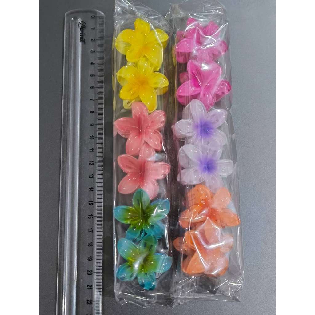 Kit 36 ao 144 peças do 4cm Grampos/Piranhas Cabelo Flor de Feriado de Praia link para promoção em Oferta na Shopee