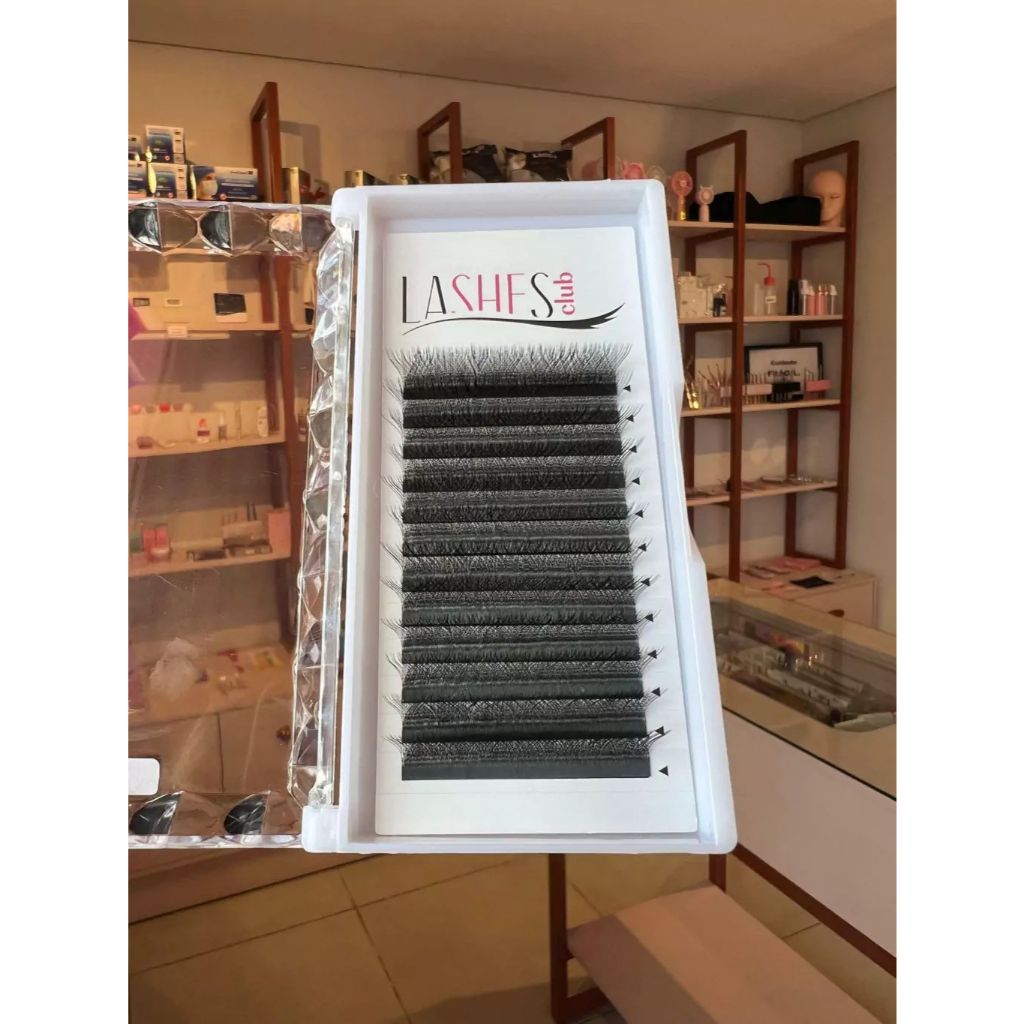 Cílios W 3D curvatura M - 0.07 Efeito FOX - LASHES CLUB - M103