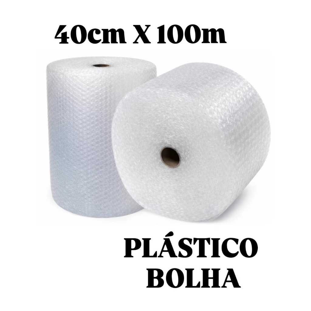 Plástico Bolha 40cm x 100m – Proteção Ideal para E-commerce e Mudanças