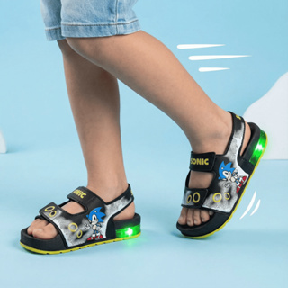 Papete Infantil Masculina Sonic com LED | Ideal para o Dia a Dia em Oferta na Shopee